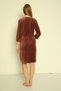Women's Cotton Velvet Zippered Winter Dress / K. Kiremit 3820 - 8