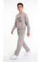 Brcn Printed Top and Bottom Boys' Tracksuit Set - 3