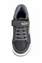 Boys' Gray Sports Shoes Pixel Game Patterned Velcro Casual Sneakers - 2