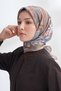 Heritage Floral Pattern the Tencel Edit Scarf - Mink - 4