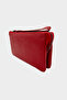 Mira Genuine Leather Women's Wallet with Red Zipper - 3