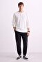 Men's Collared Long Sleeve T-Shirt - Ecru - 2