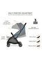 - Theta Auto Fold Compact Lightweight Travel Stroller - Grey - 8