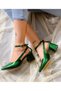Dubai Green Silvery 5 cm Heel Sandals - 6