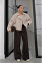 Stone Waist Elastic Allerli Crop Jacket - 4020 - 5