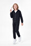 3 Thread Plain Girls' Zippered Hooded 2-Piece Tracksuit Set 4 Pieces - 3