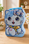 Blue Cute Cat Metal Lockable Piggy Bank |   Money Saving & Gift Giving - 2