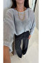 Dolex Silver Bat Sleeve Glittery Knitwear - 2