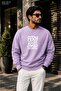Men's Born to Be Awesome Printed Cycling Round Neck Casual Sweatshirt