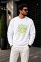 Men'Sbad Boy Graffiti Printed Cycling Round Neck Casual Sweatshirt