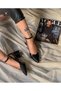 Dubai Black Patent Leather 5 cm Heel Sandals - 4