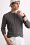Men's Collared Long Sleeve T-Shirt - Anthracite