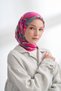 Heritage Floral Pattern the Tencel Edit Scarf - Fuchsia