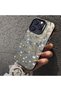Samsung Galaxy A21S Compatible Blue Flower and Ribbon Hard Phone Case, Shock Protection - 3