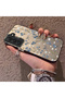 Samsung Galaxy S22 Compatible Blue Flower and Ribbon Hard Phone Case, Shock Protection - 2