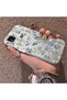 Poco C31 Compatible Blue Flower and Ribbon Hard Phone Case, Shock Protection - 2