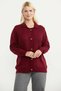 Motif Detailed Knitwear Cardigan - Burgundy - 3