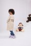 Girl's Trench Coat with Belt, Stylish Seasonal Oversized Trench Coat - 7