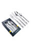 DIMA 16 Pc Stainless Steel Cutlery Set, Silver |Dinner Fork, Knife, Spoon & TeaSpoon