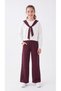 Top Sweatshirt with Scarf and Bottom All over Printed Soft Textured-Comfort Fabric Girls' Top and Bottom Tracksuit Set - 3