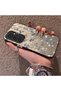 Samsung Galaxy S24 Compatible Blue Flower and Ribbon Hard Phone Case, Shock Protection - 2