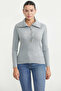 Full Fisherman Buttoned Knit Sweater - Light Gray - 2