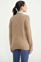 Ribbed Pocket Detailed Knitwear Cardigan - Camel - 5