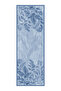 Indigo Hazan Pattern Silk Cotton Sofia Shawl - 2