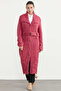 Beli Belted Long Knit Cardigan - Fuchsia