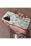iPhone 16 Plus Compatible Blue Floral and Ribbon Hard Phone Case, Shock Protection - 2