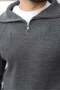 Anthracite Half-Zip Turtleneck Men's Knitwear Sweater E7513 - 4