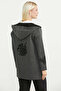 Woolen Double Color Thick Knitwear Jacket - Dark Gray - Black - 6