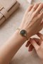 Women's Pinterest Model Gold Color Steel Strap Wristwatch - 5