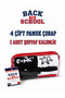 Back to School 4-Piece Sock Set – Math-Themed with Pen Holder - 3