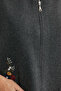 Embroidery Detailed Wool Knit Vest with Pockets - Dark Gray - 5