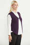 Agraf Detailed Wool Knitwear Vest - Plum - 4