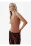Fine Knit Brown Rip Knitwear Top - 3