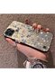 Realme C21Y/C25Y Compatible Blue Flower and Ribbon Hard Phone Case, Shock Protection - 2