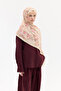 Vintage Floral Pattern Shawl - Powder - 3