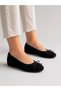 Women's Suede Hidden Heel Ballerinas 2 cm Hidden Heel Bowknot Daily Comfortable Ballerinas - 5