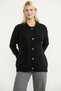 Motif Detailed Knitwear Cardigan - Black - 2