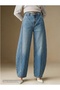 Barrel Jeans 100% Cotton Ballon Model Denim Pants - 3