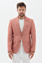 Gonca Men's Orange Polyviscon Fabric Pointed Collar Slim Fit Sports Blazer Jacket - 6