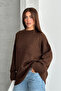 Crew Neck Oversize Women's Knitwear Sweater - 8