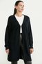 Motifli Agraf Detailed Long Knitwear Cardigan - Black - 4