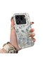 Oppo Find X9 Pro 5g Compatible Blue Flower and Ribbon Hard Phone Case, Shock Protection
