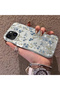 iPhone 15 Compatible Blue Flower and Ribbon Hard Phone Case, Impact Protection - 2