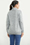 Wool Shawl Collar Pocketed Knitwear Cardigan - Light Gray - 4