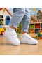 Unisex Children's White, Pink, Sneaker Velcro Double Striped Lightweight Comfortable Daily Sports Shoes