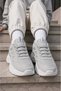 Women'S, Thick Sole, Suede Look, Lace-Up, Chunky Sole, Casual Sports Shoes Sneaker - 3